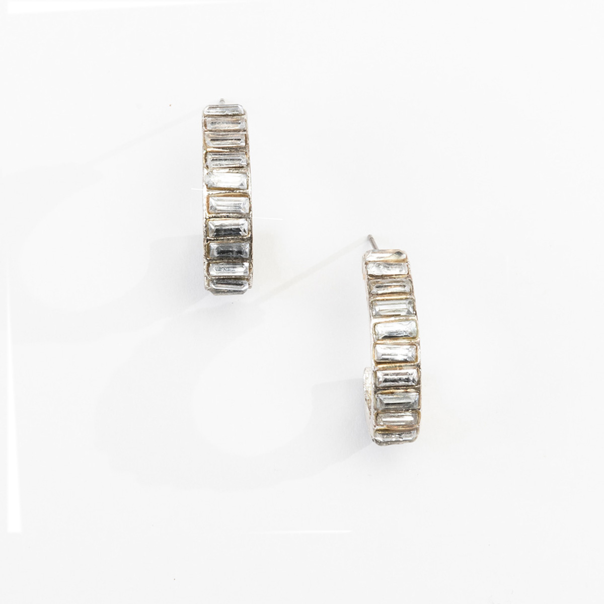 Rhinestone Hoop Earrings