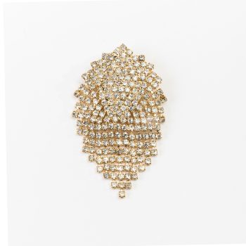 gold waterfall brooch