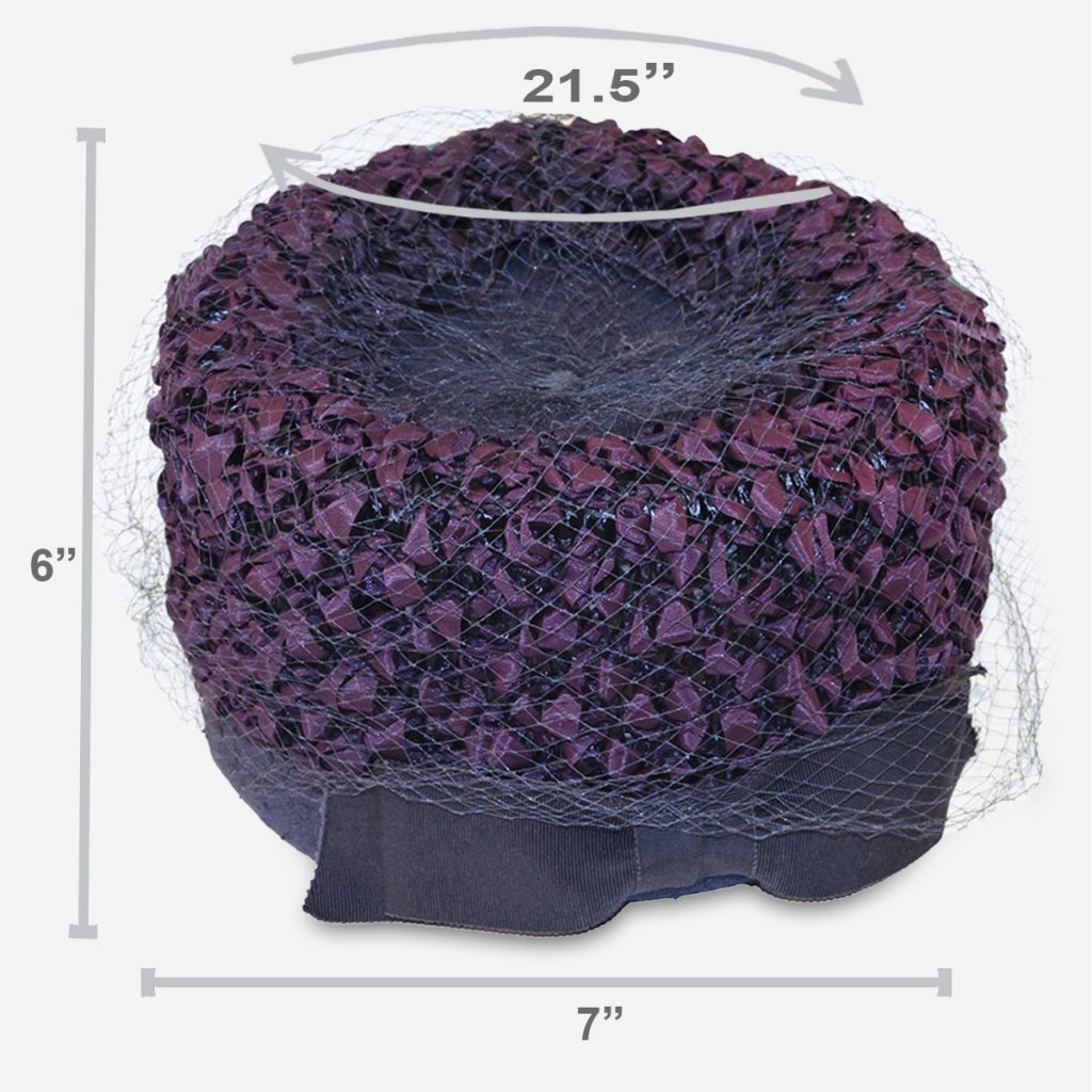 vintage purple hat size