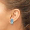 vintage blue earrings