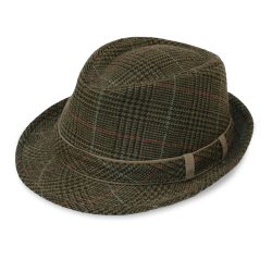 Green Plaid Trilby