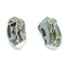 Blue screw back earrings