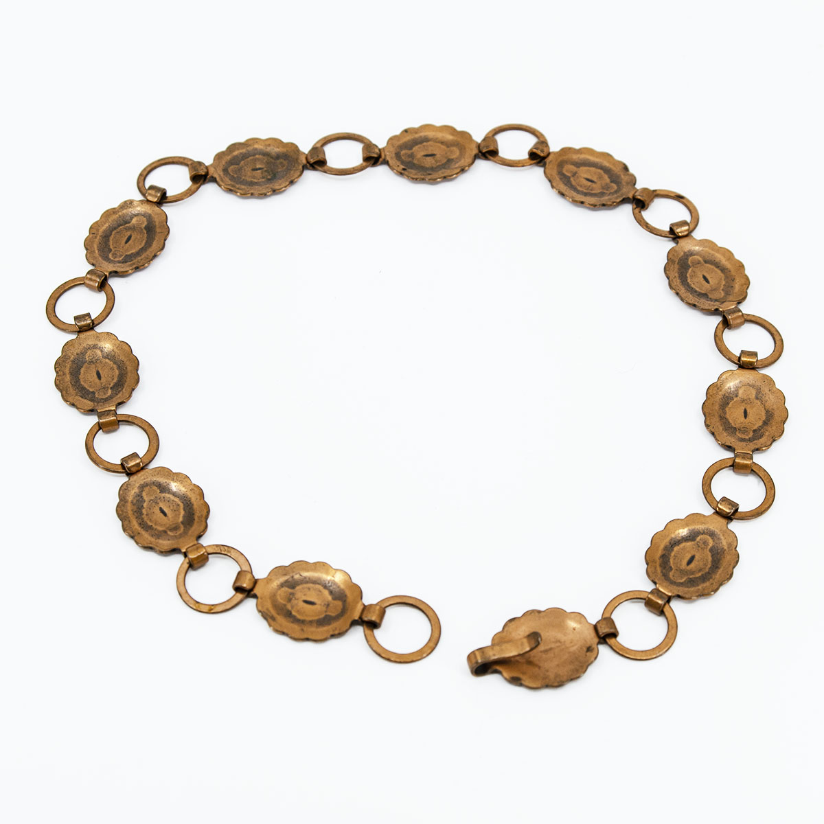 1950s copper concho necklace