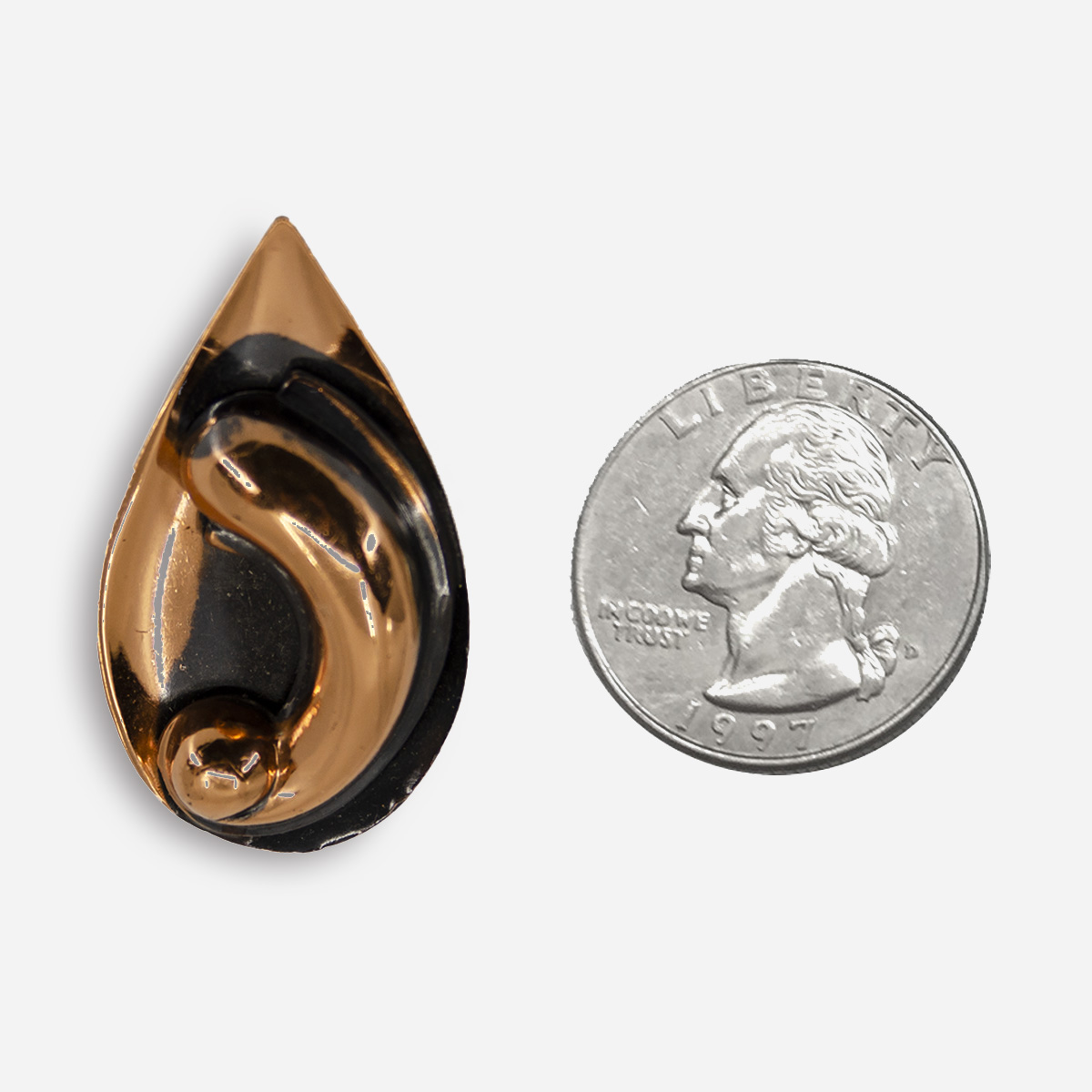 Copper clip earrings