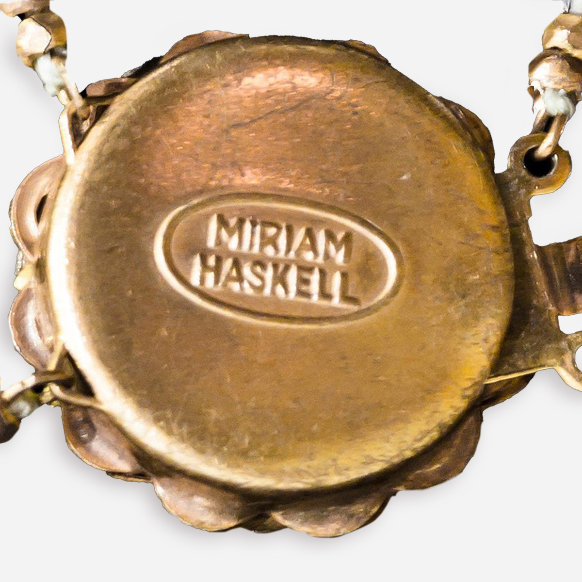 Miriam Haskell jewelry mark