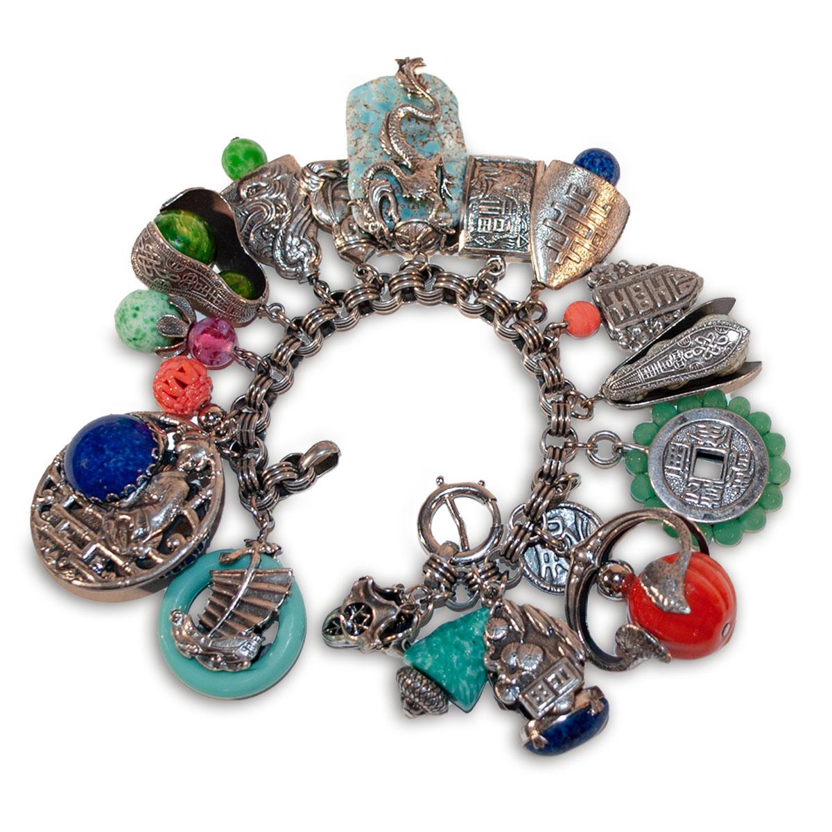 1950s napier charm bracelet