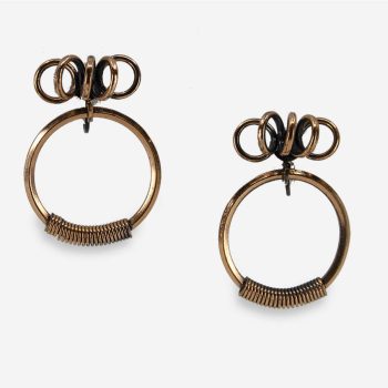vintage copper earrings