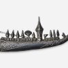 Siam Silver brooch Siam Silver dragonboat brooch