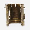 Brass Brutalist bracelet vintage wide brass bracelet