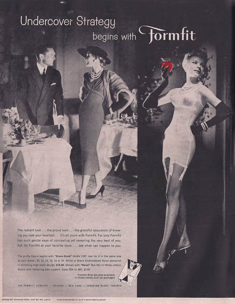 1950s Formfit corset Ad