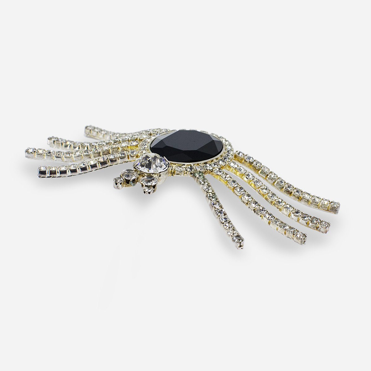 Crystal spider pin