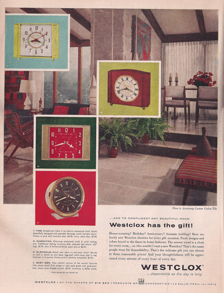 1950s Westclock advertisement