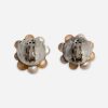 vintage pink clip earrings