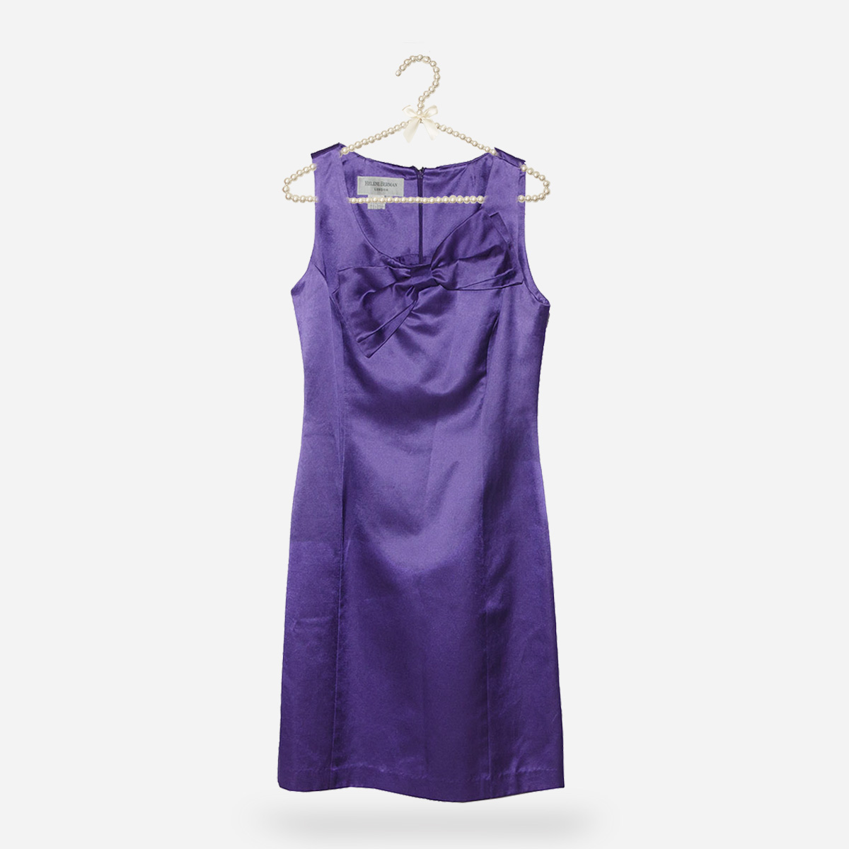 1990s purple sleeveless dress