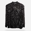 Oleg Cassini Sequin Top copy vintage Oleg Cassini 1970s Black Beaded Top