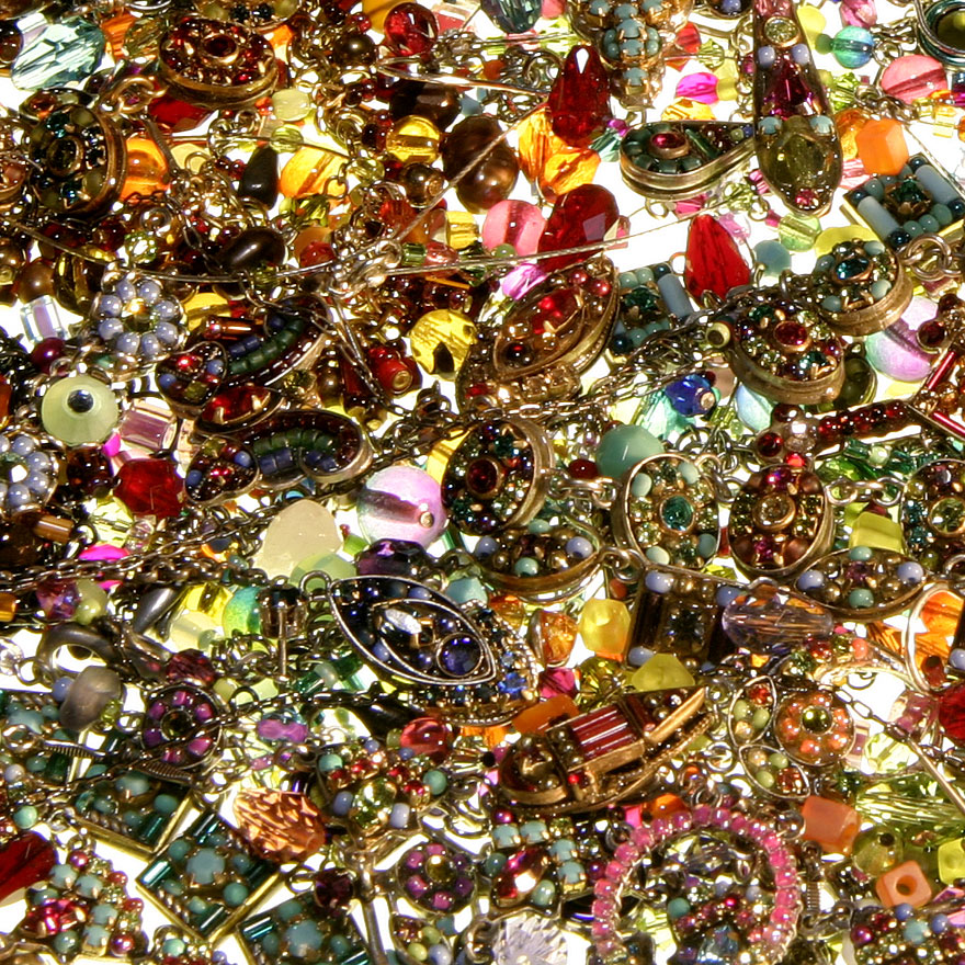 costume jewelry pile