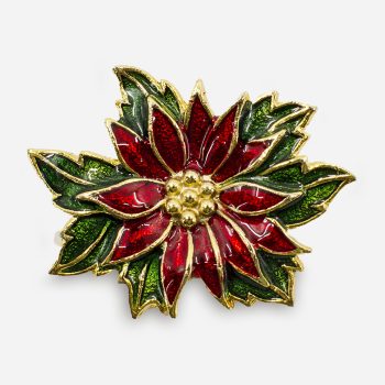 poinsettia brooch