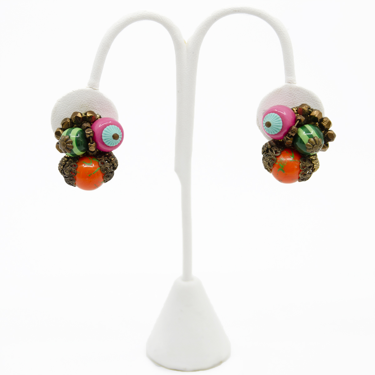 colorful beaded earrings