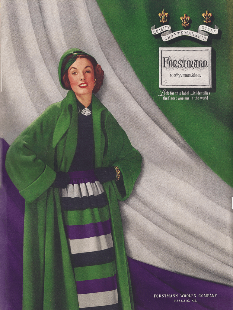 1940s forstman advertisement from Life Magazine