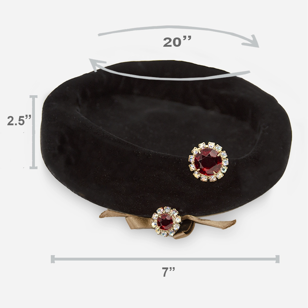 Vintage black beret sizing