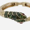 Green crystal snake head