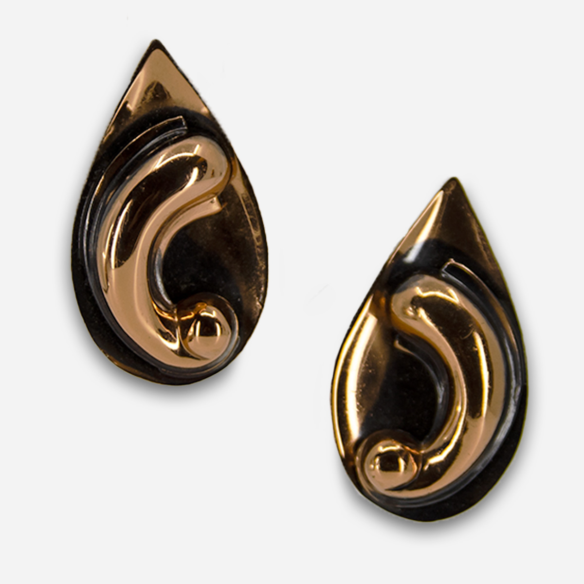 vintage copper earrings