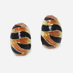 KJL enamel Tiger Earrings