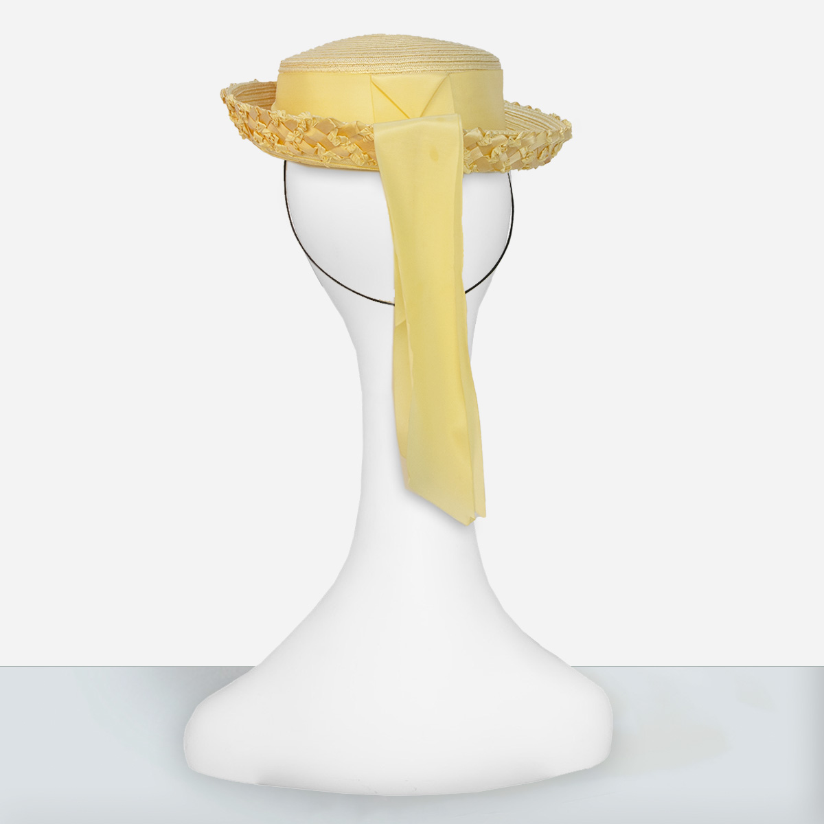 vintage Yellow Breton straw hat