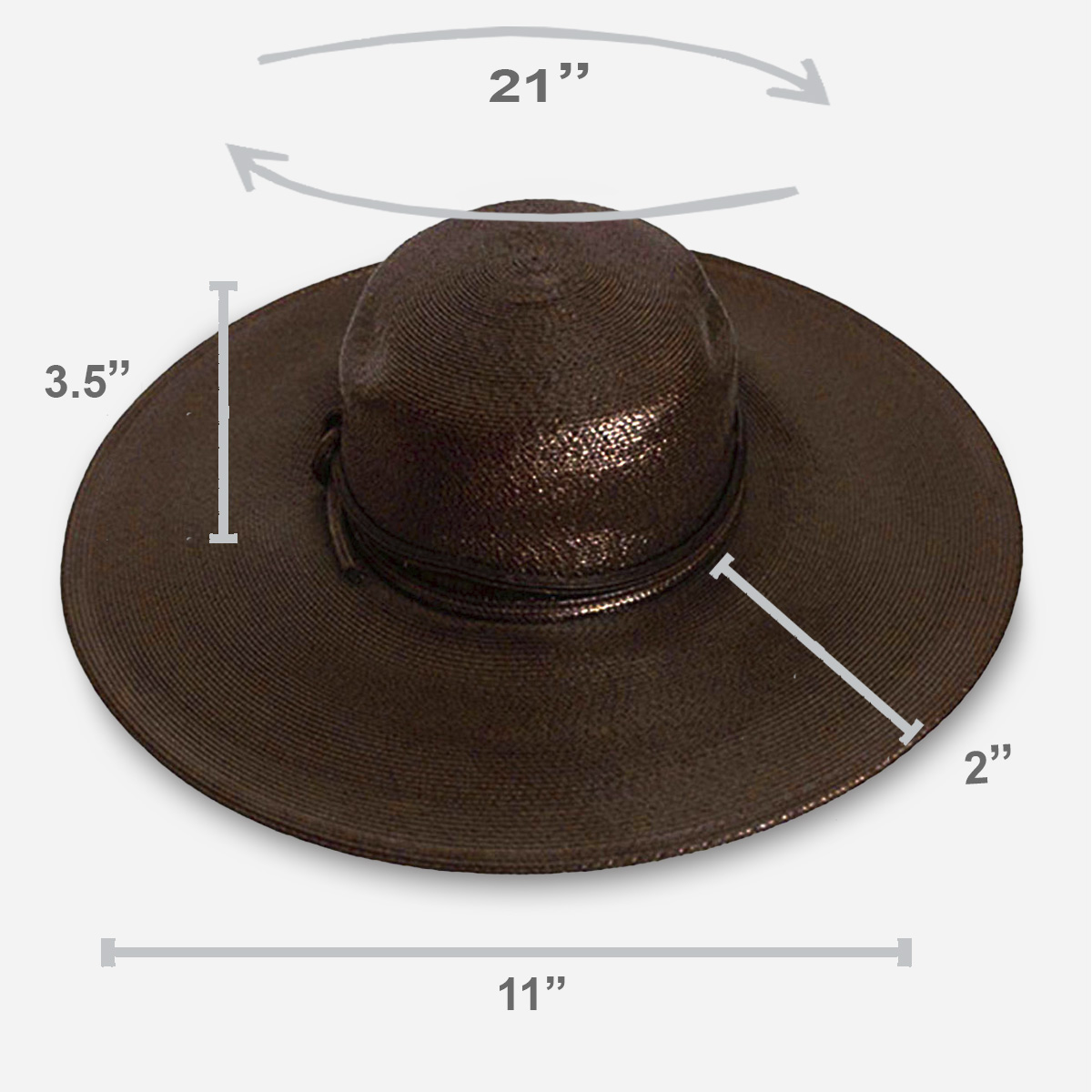 1970s wide brim hat size