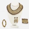 1950s Miriam Haskell Bamboo set 1950s Miriam Haskell Bamboo jewelry set