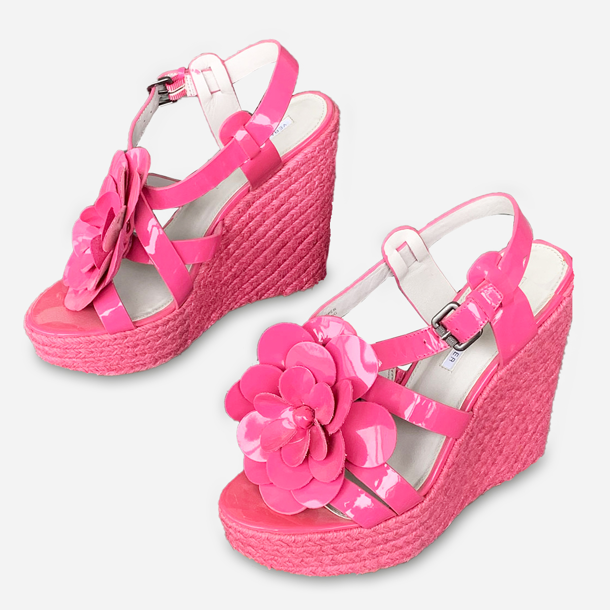 hot pink high heel sandels