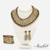 Signed Miriam Haskell Bamboo Jewelry set Signed Miriam Haskell Bamboo Jewelry set