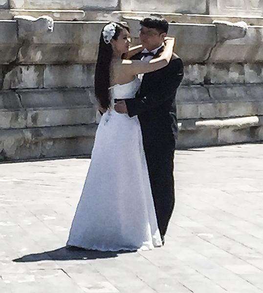 western style wedding gown