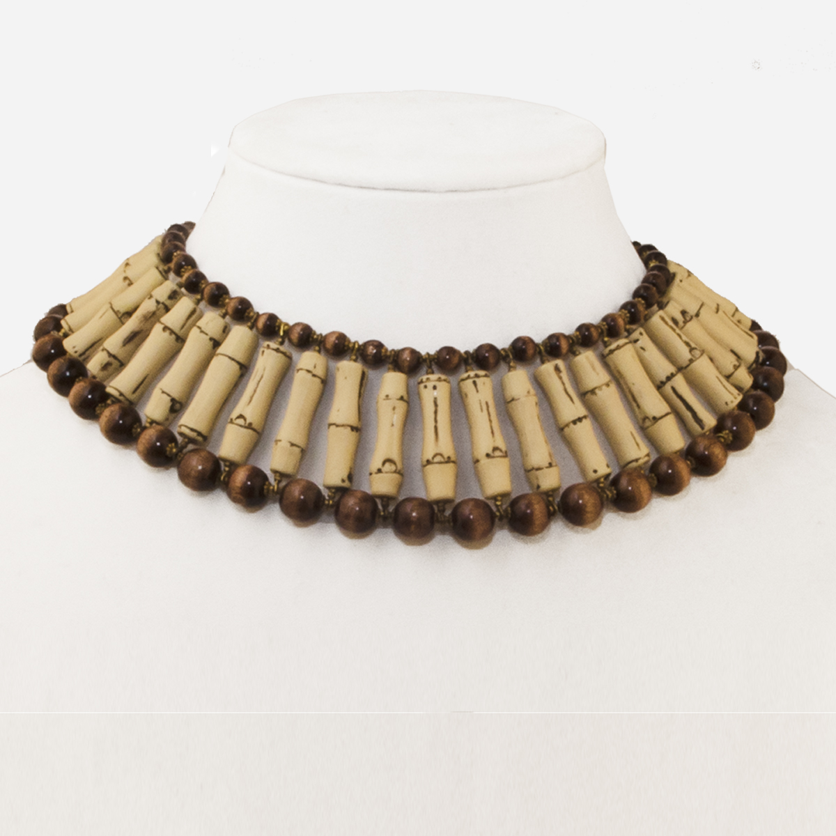 vintage Miriam Haskell Bamboo Necklace