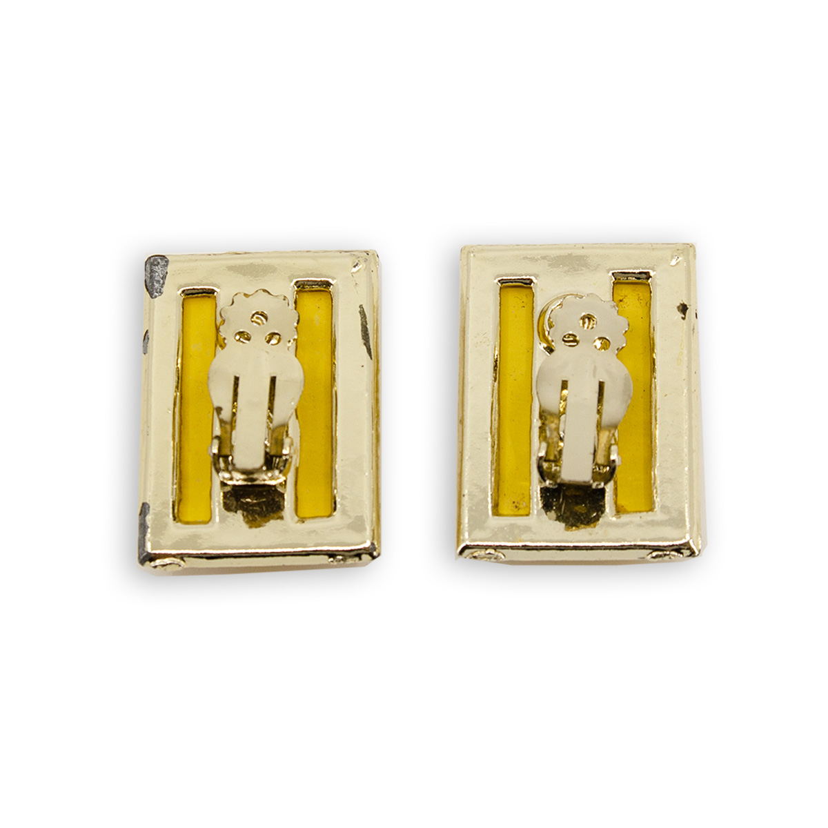 vintage lucite clip earrings