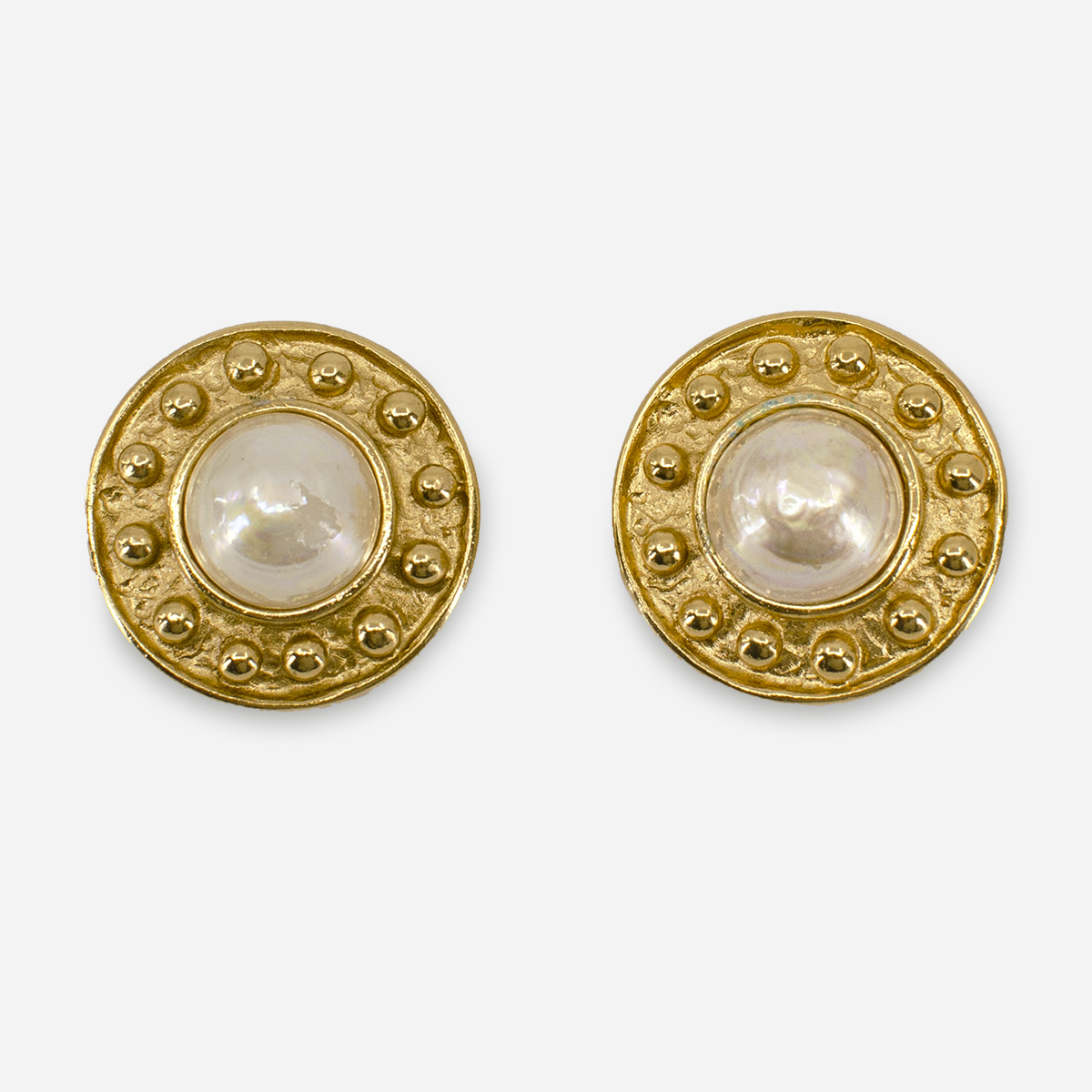 Yves Saint Laurent pearl earrings