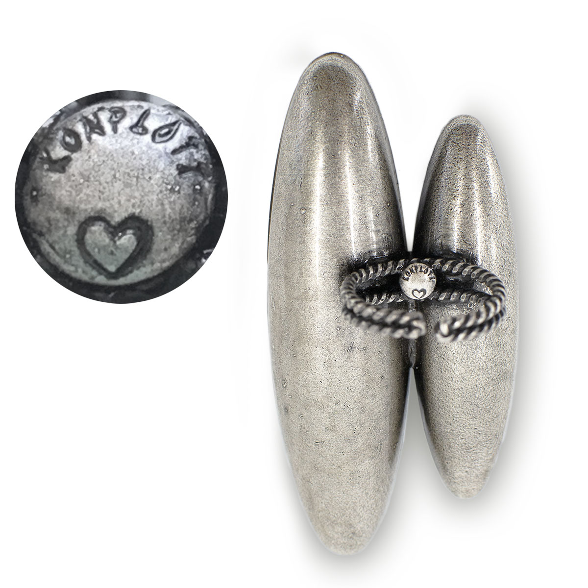 Xl silver rhinestone ring by Miranda Konstantinidou