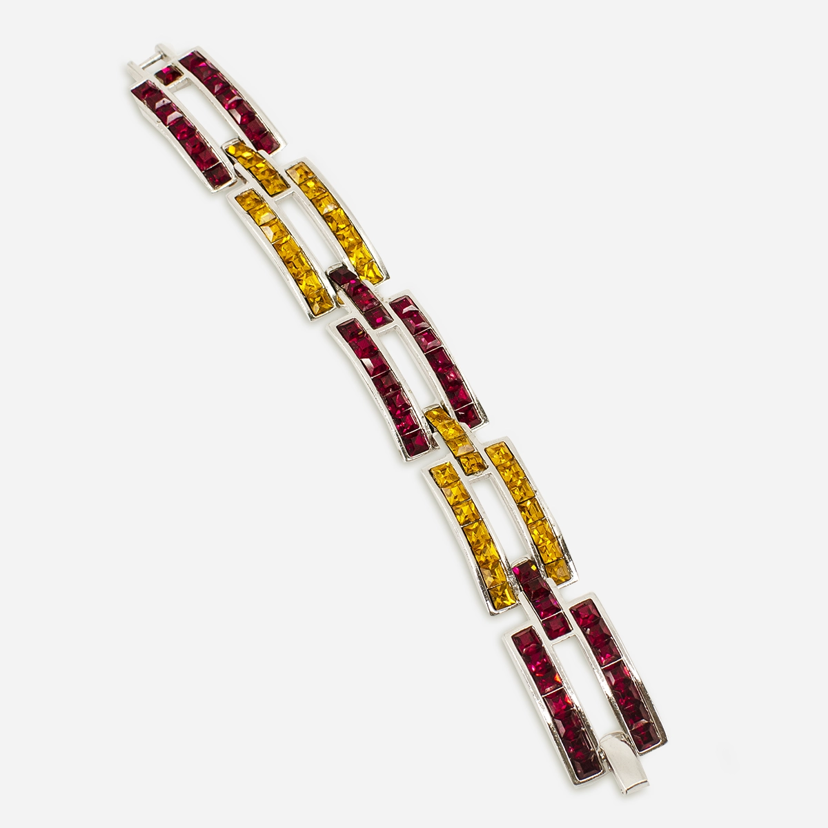 Yves Saint Laurent Crystal Link Bracelet