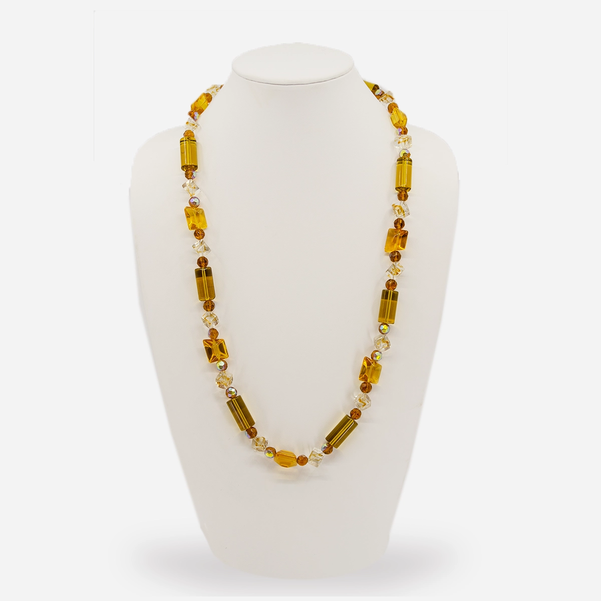 vintage yellow necklace