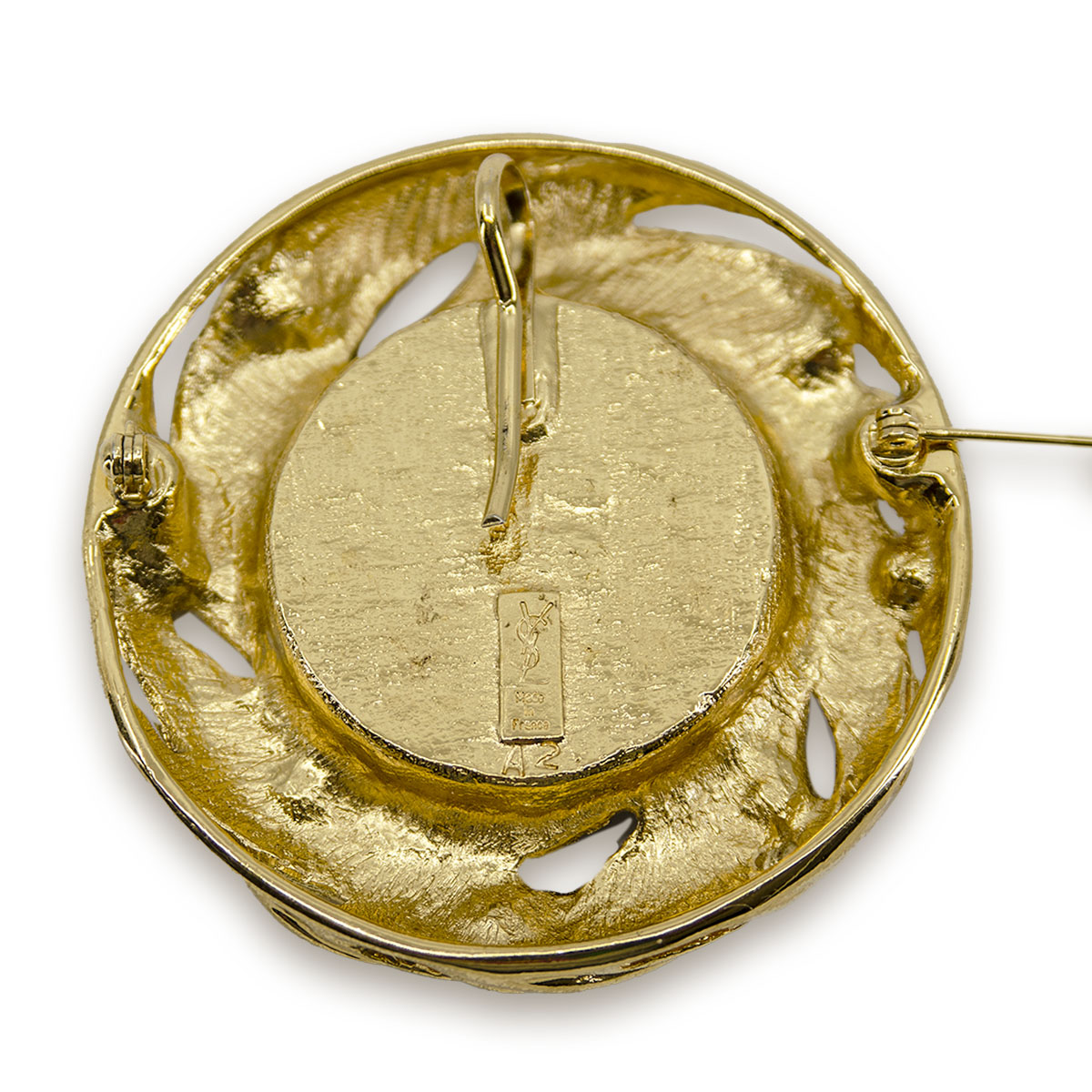 YSL gold pendant
