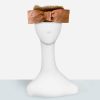 Brown pillbox hat