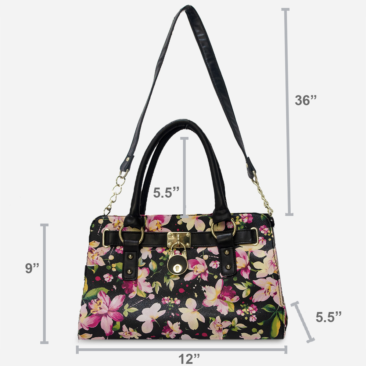 Large Flower Tote bag size