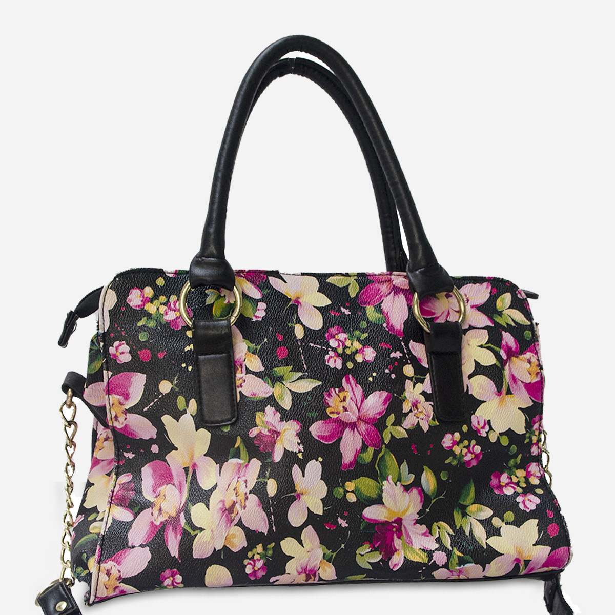 Large floral handbag