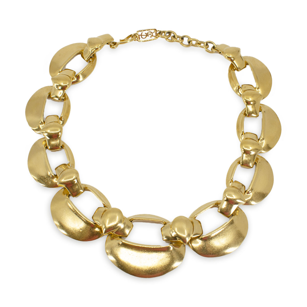 ysl gold link necklace