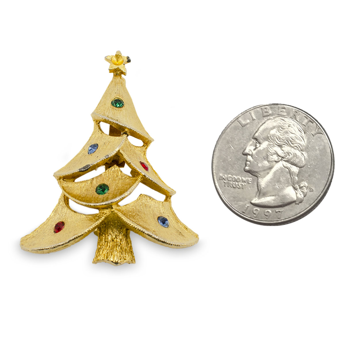 JJ Christmas tree pin