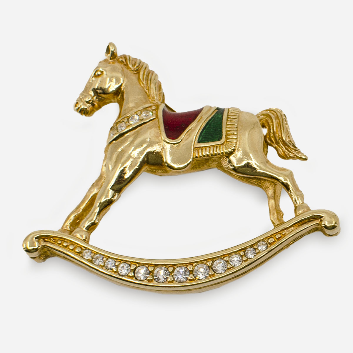 Swarovski Rocking Horse brooch