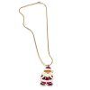 wallace silversmiths santa necklace