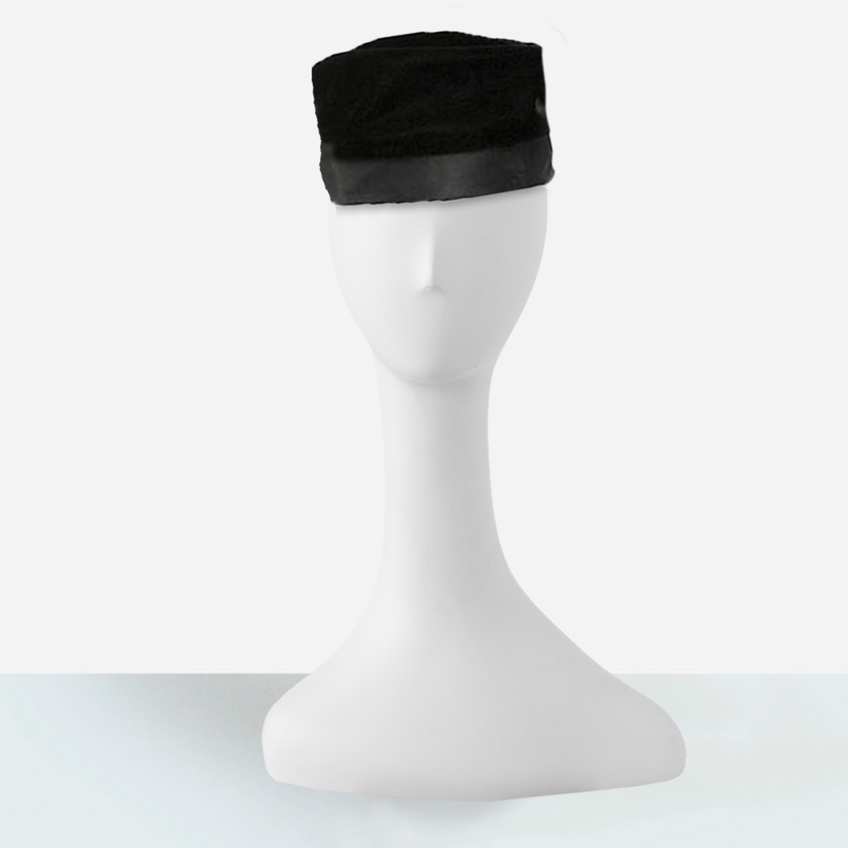 mid century black hat