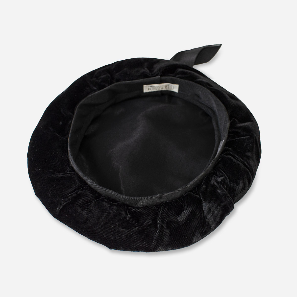 black velvet hat