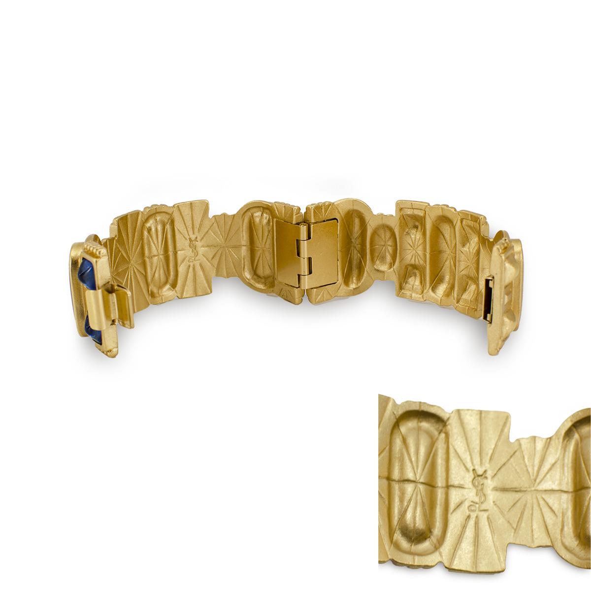YSL gold bracelet etruscan revival jewelry